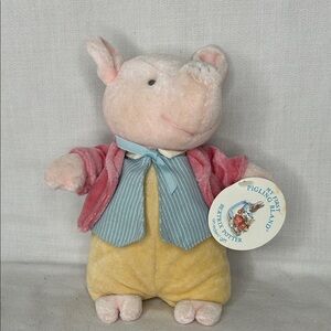 Pigling Bland Plush Toy with Pink Jacket 8” Stuffed Animal Beatrix Potter Eden